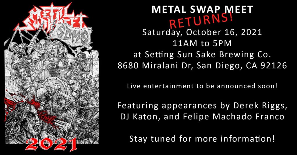 Metal Swap Meet San Diego 2021 flyer